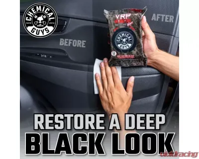 Chemical Guys 50ct VRP Vinyl | Rubber | Plastic Shine and Protectant Wipes - PMWTVD10750