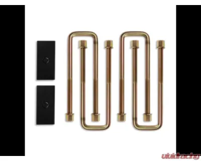 Cognito Motorsports 1" Block and 16" U-bolt Kit (Steel/Straight) - 110-91031