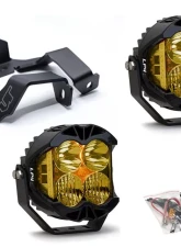 Ford F-250 | F-350 2017-2020 A-Pillar Light Bracket Kit w/Baja Designs Amber Lens LP4 Pro LED Driving/Combo Pair                                     - VR-F250-915-297813 - Image 14