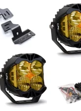 Chevrolet | GMC Trucks 2014-2018 A-Pillar Light Bracket Kit w/Baja Designs Amber Lens LP4 Pro LED Driving/Combo Pair                                     - VR-GMC-915-297813 - Image 8