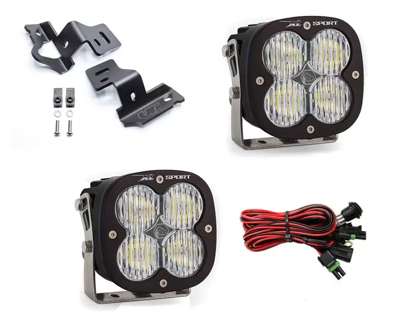 Chevrolet | GMC Trucks 2014-2018 A-Pillar Light Bracket Kit w/Baja Designs Wide Cornering Pattern XL Sport Series LED Light Pods Pair - VR-GMC-915-567805