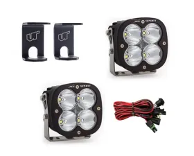 Ram 1500 2009-2021 A-Pillar Light Bracket Kit w/Baja Designs High Speed Spot Pattern XL Sport Series LED Light Pods Pair