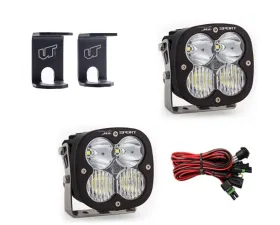 Ram 1500 2009-2021 A-Pillar Light Bracket Kit w/Baja Designs Driving Combo Pattern XL Sport Series LED Light Pods Pair