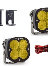 Ram 1500 2009-2021 A-Pillar Light Bracket Kit w/Baja Designs Amber Lens Wide Cornering Pattern XL80 Series LED Light Pods Pair                                     - VR-RAM-915-677815 - Image 10