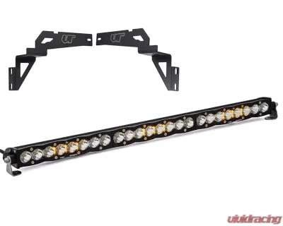 Toyota Tundra 2014-2021 Lower Bumper Light Bar Bracket w/Baja Designs 30 Inch Work/Scene Pattern S8 Series LED Light Bar - VR-TUN-900-703006