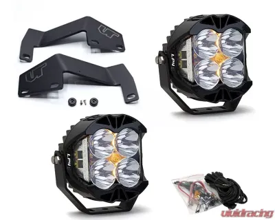Toyota Tundra 2014-2021 A-Pillar Light Bracket Kit w/Baja Designs Spot Clear Lens LP4 Pro LED Pair Toyota Tundra 2007-2021 - VR-TUN-915-297801