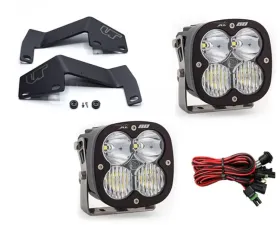 Toyota Tundra 2014-2021 A-Pillar Light Bracket Kit w/Baja Designs Driving Combo Pattern XL80 Series LED Light Pods Pair Toyota Tundra 2007-2021