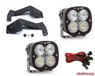 Toyota Tundra 2014-2021 A-Pillar Light Bracket Kit w/Baja Designs Driving Combo Pattern XL80 Series LED Light Pods Pair Toyota Tundra 2007-2021 - VR-TUN-915-677803