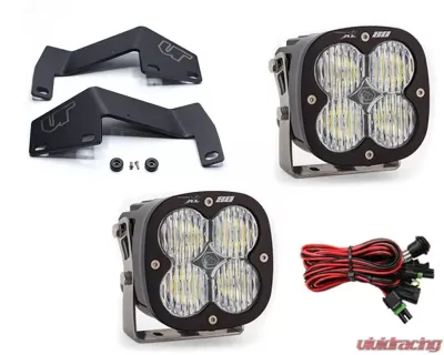 Toyota Tundra 2014-2021 A-Pillar Light Bracket Kit w/Baja Designs Wide Cornering Pattern XL80 Series LED Light Pods Pair Toyota Tundra 2007-2021 - VR-TUN-915-677805