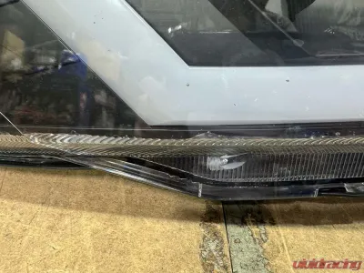 Spec-D Switchback Sequential Turn Signal Animated LED Bar Projector Headlights Matte Black Housing/Clear Lens Nissan 350Z 2003-2005 CLEARANCE - LHP-350Z03JM-SQ-RS