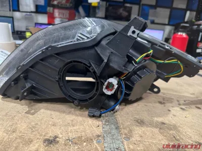 Spec-D Switchback Sequential Turn Signal Animated LED Bar Projector Headlights Matte Black Housing/Clear Lens Nissan 350Z 2003-2005 CLEARANCE - LHP-350Z03JM-SQ-RS