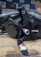 Spec-D Switchback Sequential Turn Signal Animated LED Bar Projector Headlights Matte Black Housing/Clear Lens Nissan 350Z 2003-2005 CLEARANCE                                     - LHP-350Z03JM-SQ-RS - Image 7