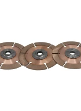 Tilton 7.25" 3-Plate 35mm Spline 10 Teeth 6 Rivets Back-to-Back Metallic Clutch Disc Pack                                     - 64185-2-ABA-52 - Image 5
