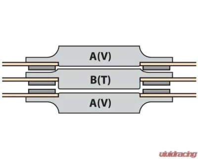 Tilton 7.25" 3-Plate 35mm Spline 10 Teeth 6 Rivets Back-to-Back Metallic Clutch Disc Pack - 64185-2-ABA-52