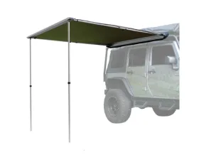 Offgrid Olive Drab Polyester 6.5ft x 8.2ft Pull-Out Roof Top Awning