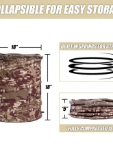 Offgrid Camouflage Polyester Pop Up Trash Can & Storage Bin                                     - 100000-CTC - Image 3
