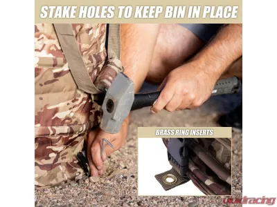 Offgrid Camouflage Polyester Pop Up Trash Can & Storage Bin - 100000-CTC