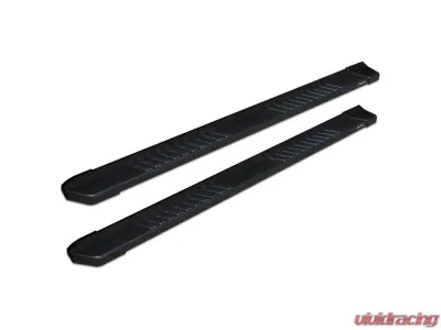 Raptor Series 6inch OEM Style Black Textured Aluminum Slide Track Running Boards Toyota Tundra CrewMax Cab 2022-2024 - 1704-0142BT