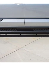 Raptor Series 6inch OEM Style Black Textured Aluminum Slide Track Running Boards Toyota Tundra CrewMax Cab 2022-2024                                     - 1704-0142BT - Image 5