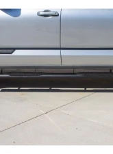 Raptor Series 5inch Oval Style Black Textured Aluminum Slide Track Running Boards Toyota Tundra CrewMax Cab 2022-2024                                     - 2004-0142BT - Image 5