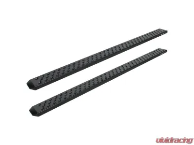 Raptor Series 6.5inch Sawtooth Black Textured Aluminum Slide Track Running Boards Toyota Tundra CrewMax Cab 2022-2024 - 2104-0142BT