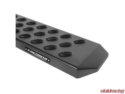 Raptor Series 6.5inch Sawtooth Black Textured Aluminum Slide Track Running Boards Toyota Tundra CrewMax Cab 2022-2024 - 2104-0142BT
