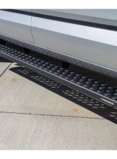Raptor Series 6.5inch Sawtooth Black Textured Aluminum Slide Track Running Boards Toyota Tundra CrewMax Cab 2022-2024                                     - 2104-0142BT - Image 5