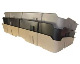 DU-HA Underseat Gun Case Storage Dark Gray Chevrolet | GMC Silverado | Sierra Heavy Duty and Light Duty Crew Cab 2007-2013