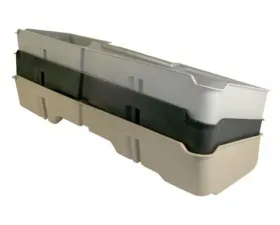 DU-HA Underseat Gun Case Storage Dark Gray Chevrolet | GMC Silverado | Sierra Extended Cab Pickup Trucks - 2007-2013