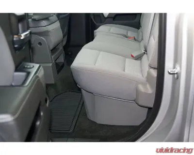 DU-HA Underseat Gun Case Jet Storage Black Chevrolet | GMC Silverado/Sierra Double Cab 2014-2019 - 10304