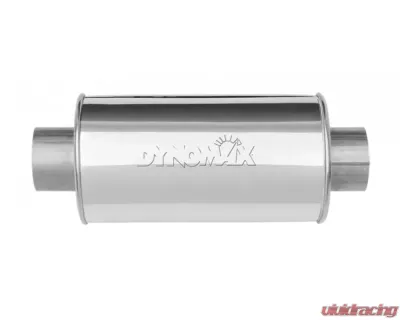 Dynomax 12" Body Length 3" Inlet/Outlet Stainless Steel Ultra-Flo Muffler - 17267