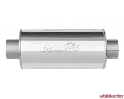 Dynomax 16" Body Center Inlet Center Outlet Stainless Steel Ultra-Flo Muffler - 17296