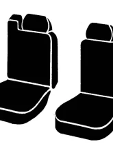 FIA Inc. NP90 Custom Fit Seat Cover                                     - NP98-15 GRAY - Image 3