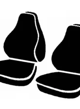 FIA Inc. NP90 Custom Fit Seat Cover                                     - NP99-7 GRAY - Image 3