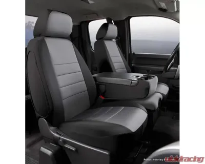 FIA NP90 Series - Neoprene Custom Fit Front Seat Cover- Black/Gray Center Panel Ram 2019-2021 - NP99-47 GRAY