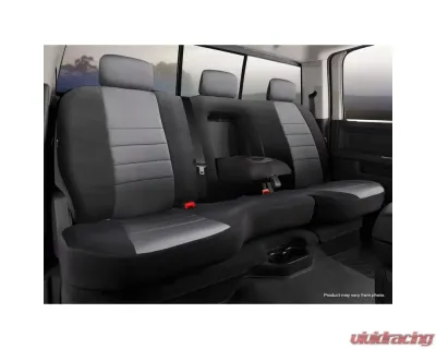 FIA NP90 Series - Neoprene Custom Fit Rear Seat Cover- Black/Gray Center Panel Rear 2022-2024 - NP92-89 GRAY