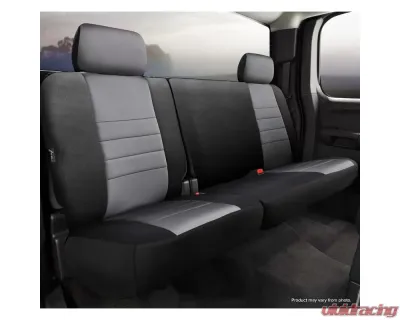FIA NP90 Series - Neoprene Custom Fit Rear Seat Cover- Black/Gray Center Panel Rear 2022-2024 - NP92-26 GRAY