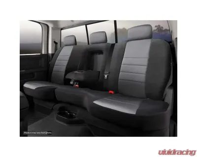 FIA NP90 Series - Neoprene Custom Fit Rear Seat Cover- Black/Gray Center Panel Rear 2022-2024 - NP92-90 GRAY