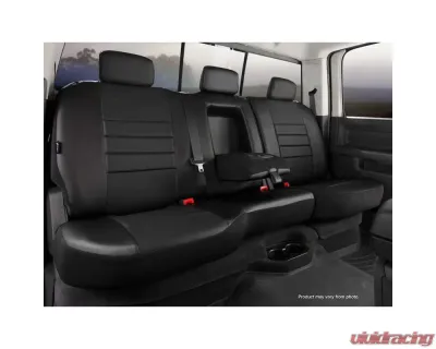 FIA SL60 Series - Leatherlite Simulated Leather Custom Fit Rear Seat Cover- Black Rear 2022-2024 - SL62-89 BLK/BLK