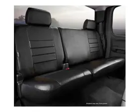 FIA SL60 Series - Leatherlite Simulated Leather Custom Fit Rear Seat Cover- Black