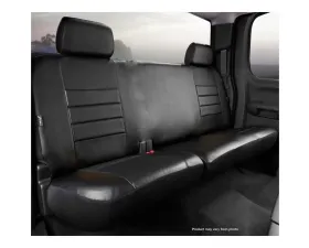 FIA SL60 Series - Leatherlite Simulated Leather Custom Fit Rear Seat Cover- Black Rear