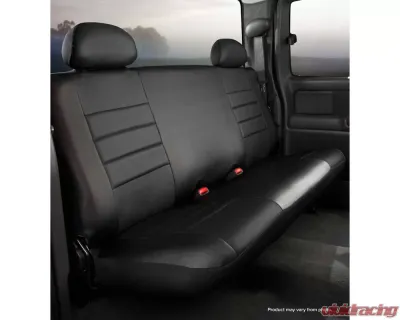 FIA Inc. SL60 Series Leatherlite Custom Fit Seat Cover - SL67-7 BLK/BLK