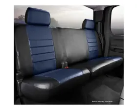 FIA SL60 Series - Leatherlite Simulated Leather Custom Fit Rear Seat Cover- Blue Rear