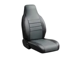 FIA SL60 Series - Leatherlite Simulated Leather Custom Fit Rear Seat Cover- Gray Rear 2021-2025