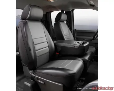 FIA SL60 Series - Leatherlite Simulated Leather Custom Fit Front Seat Cover- Gray - SL68-38 GRAY