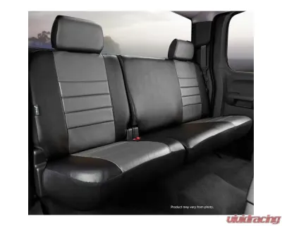 FIA SL60 Series - Leatherlite Simulated Leather Custom Fit Rear Seat Cover- Gray Rear - SL65-10 GRAY