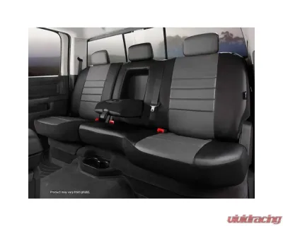 FIA SL60 Series - Leatherlite Simulated Leather Custom Fit Rear Seat Cover- Gray Rear 2022-2024 - SL62-90 GRAY