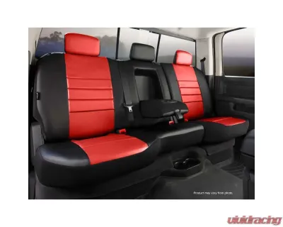 FIA SL600 Series-Leatherlite Simulated Leather Semi-Custom Fit Front Seat Cover-Red Rear 2022-2024 - SL62-89 RED