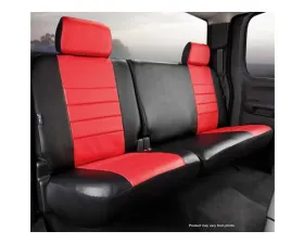 FIA SL60 Series - Leatherlite Simulated Leather Custom Fit Rear Seat Cover- Red Rear