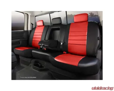 FIA SL60 Series - Leatherlite Simulated Leather Custom Fit Rear Seat Cover- Red Rear 2022-2024 - SL62-90 RED